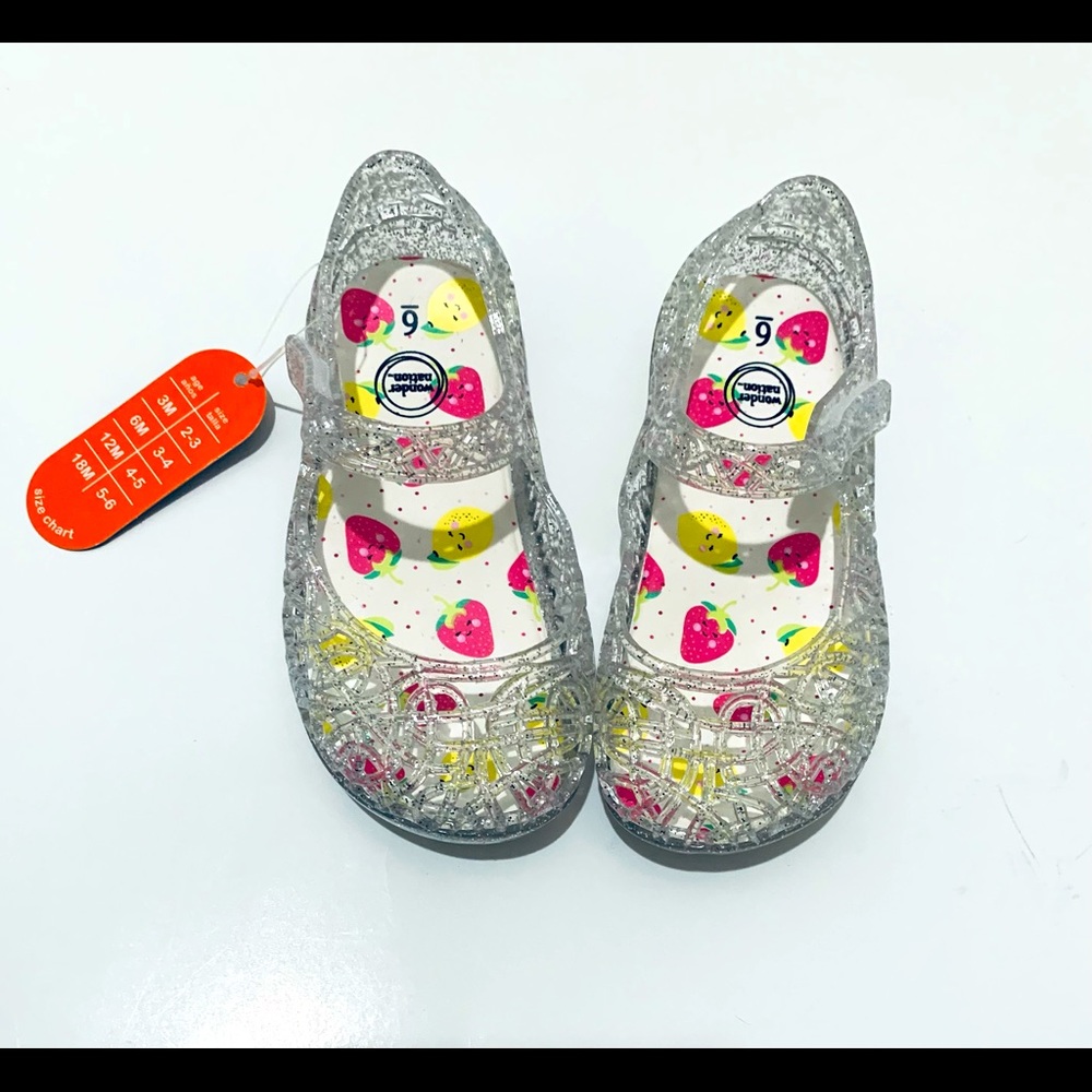Wonder Nation Girls Jelly Sandals